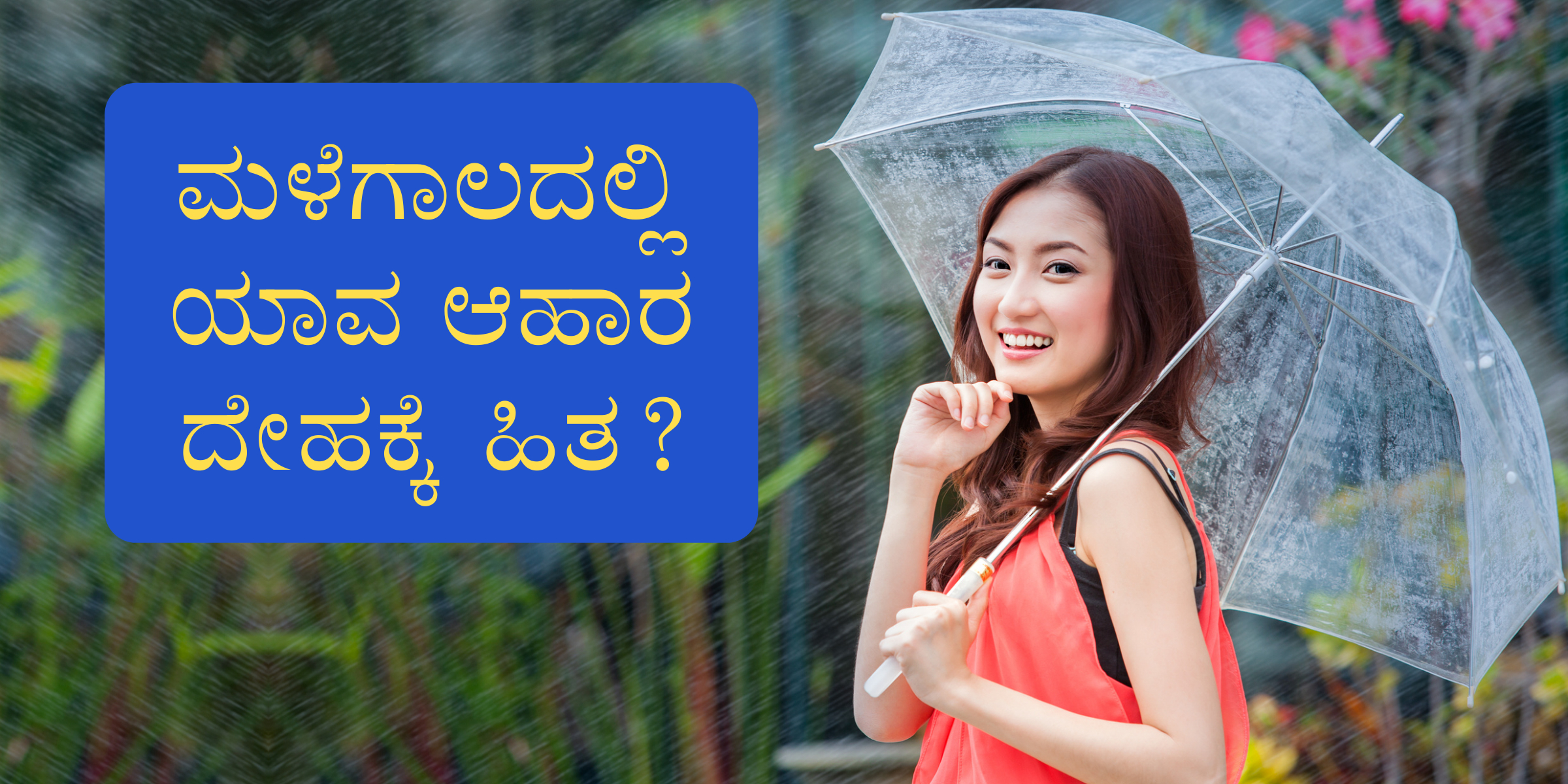 Which ood is good in rainy season